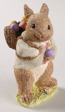 Easter Bunny Family Easter Bunny With Back Pack-White Jacket - With Box