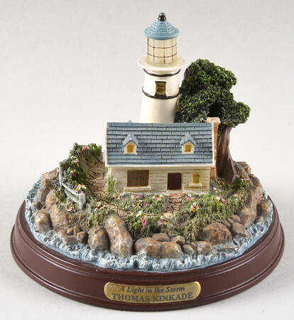 Thomas Kinkade Seaside Memories A Light In The Storm - No Box