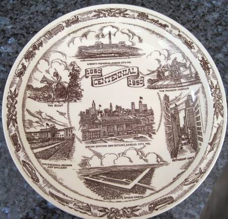 City Plates Kansas City Missouri - No Box-Missouri Motif 2-Brown