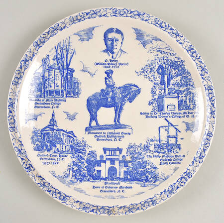 City Plates Greensboro North Carolina-Blue - No Box-North Carolina 4-Blue