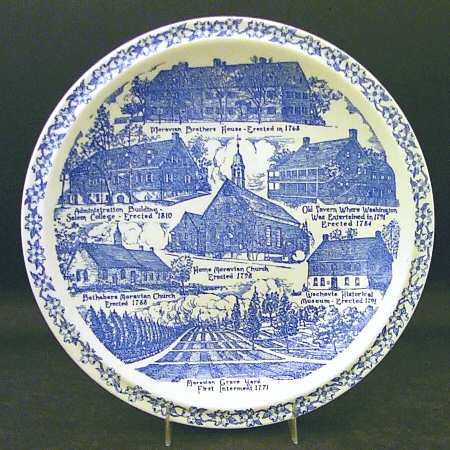 City Plates Old Salem North Carolina - No Box-North Carolina 5-Blue