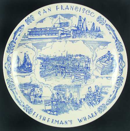 City Plates San Francisco-Fisherman's Warf - California, No Box
