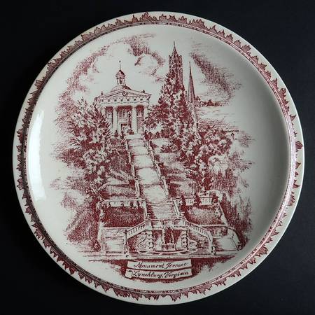 City Plates Lynchburg Virginia - No Box-Virginia Motif 6-Red