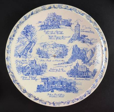 City Plates Colorado Springs-Blue - No Box-Colorado Motif 2-Blue