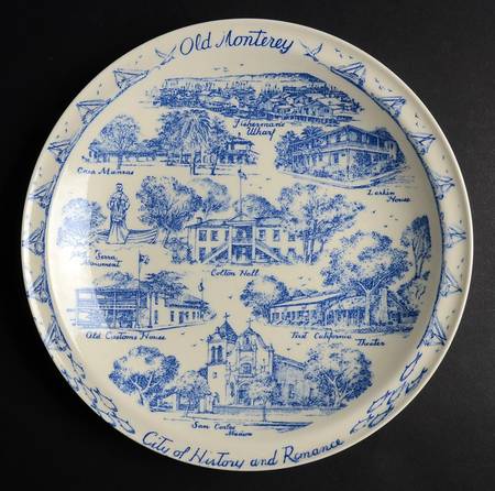 City Plates Old Monterey California-Blue - No Box-California Motif 5-Blue
