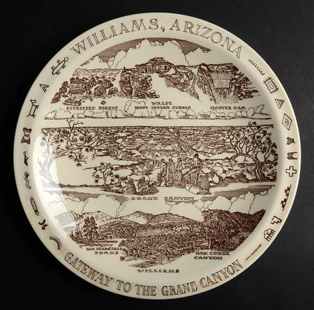 City Plates Williams Arizona-Brown - No Box-Arizona Motif 6-Brown