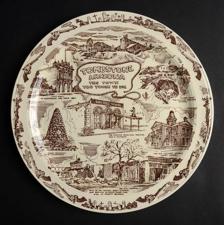 City Plates Tombstone Arizona-Brown - No Box-Arizona Motif 1-Brown