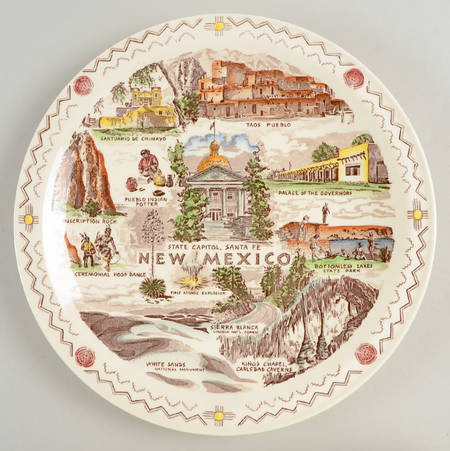 State Plate New Mexico-Multicolor - No Box-New Mexico Motif 3