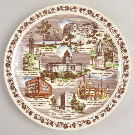 State Plate South Dakota - South Dakota Motif 1 Multicolor