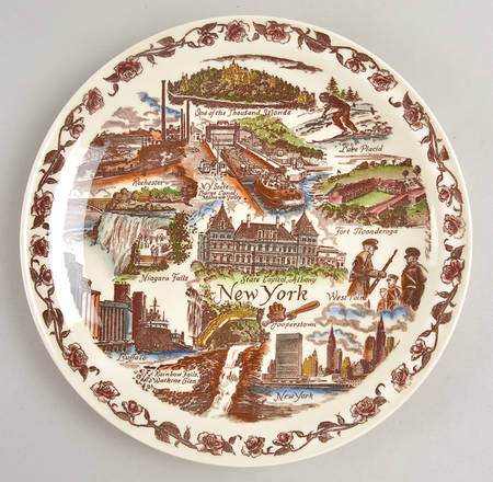 State Plate New York-Multicolor - New York Motif 2