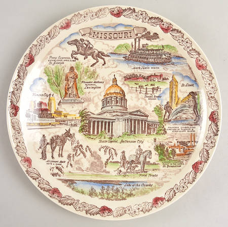 State Plate Missouri - No Box-Missouri Motif 2-Multicolor