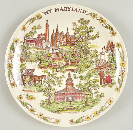 State Plate My Maryland - Multicolor - No Box-Maryland Motif 3/Mltclr