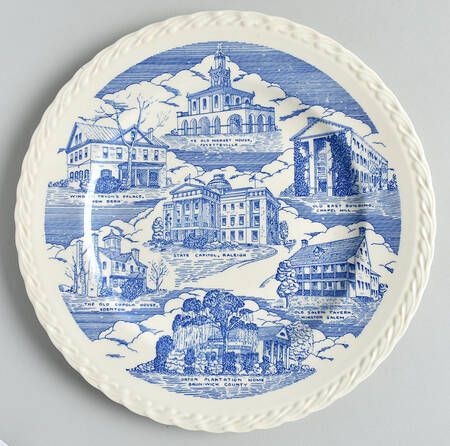 State Plate North Carolina - No Box-North Carolina 2-Blue Swirl
