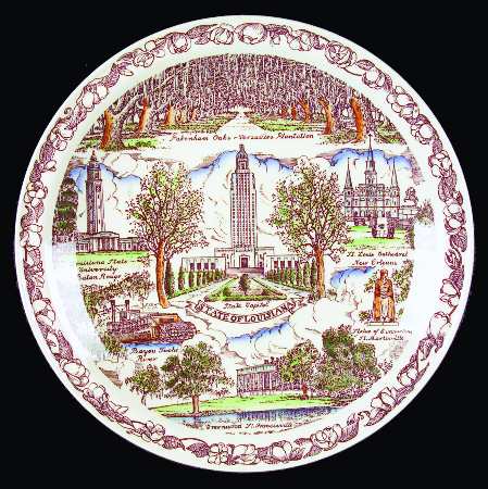 State Plate Louisiana - No Box-Louisiana Motif 1-Multicolor