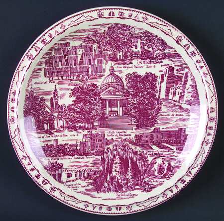 State Plate New Mexico-Red - No Box-New Mexico Motif 2