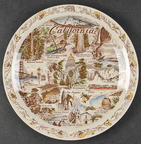 State Plate California - No Box-California Motif 2-Mult