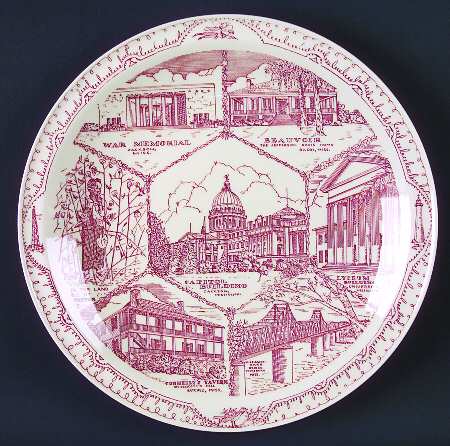 State Plate Mississippi - No Box-Mississippi Motif 2-Red