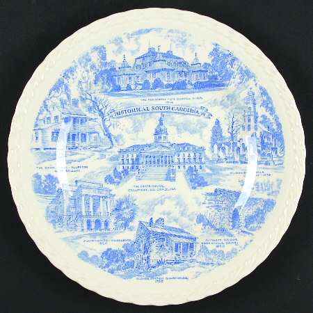 State Plate Historical South Carolina - No Box-S Carolina M1-Blue Swir