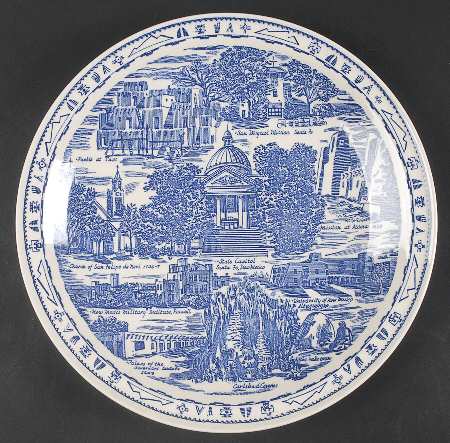 State Plate New Mexico-Blue - No Box-New Mexico Motif 1