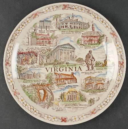 State Plate Virginia-Multicolor - No Box-Virginia Motif 4