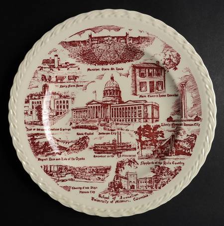 State Plate Missouri - No Box-Missouri Motif 1-Red Swirl