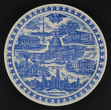 State Plate Washington Dc - No Box-Washington Dc M/1-Blue