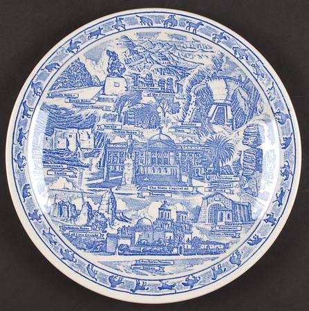State Plate Arizona-Blue - No Box-Arizona Motif 1-Blue