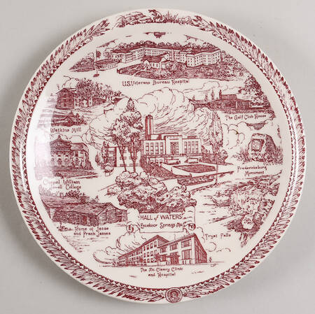 Vernon Kilns Plate The Heaven Of Health - No Box
