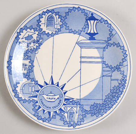Vernon Kilns Plate Christian College-Columbia Missouri - No Box