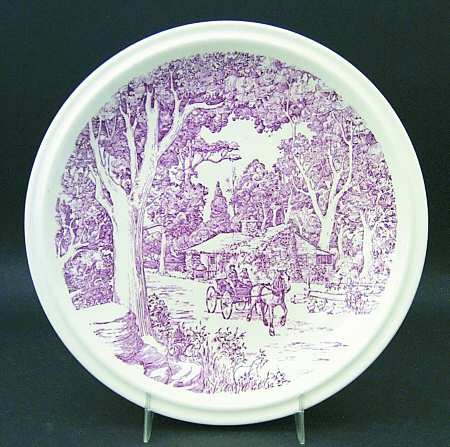 Vernon Kilns Plate Bits Of Old New England-Old Dabbin - No Box