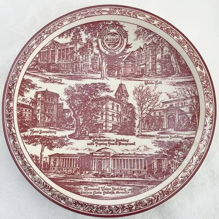 Vernon Kilns Plate Oregon State College - No Box