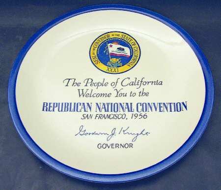 Vernon Kilns Plate Republican National Convention - No Box