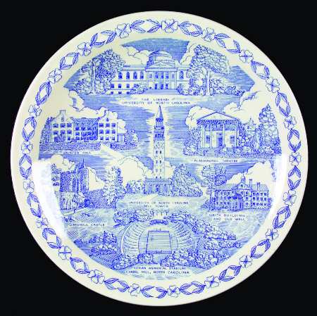 Vernon Kilns Plate University Of North Carolina - No Box