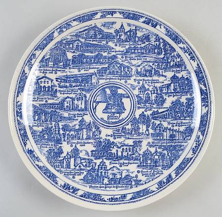 Vernon Kilns Plate Calfornia Missions - No Box