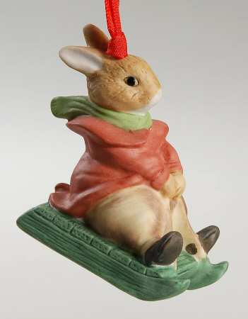 Foxwood Tales-Ornaments Rue Rabbit's Sledge - Boxed