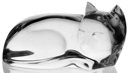 Val St. Lambert Figurines Cat-Curled Up - No Box