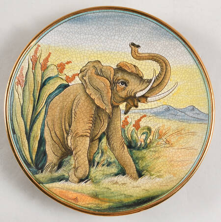 Wildlife-Plate Elephant - No Box