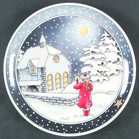 Christmas Plate Series #2 Midnight Mass - Boxed
