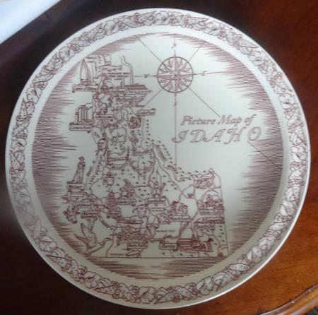 State Map Plate Idaho - No Box-Idaho Motif 1