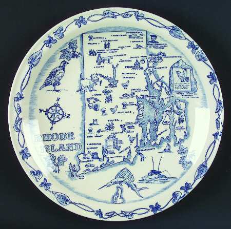 State Map Plate Rhode Island - Rhode Island, No Box