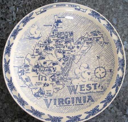 State Map Plate West Virginia - West Virginia, No Box