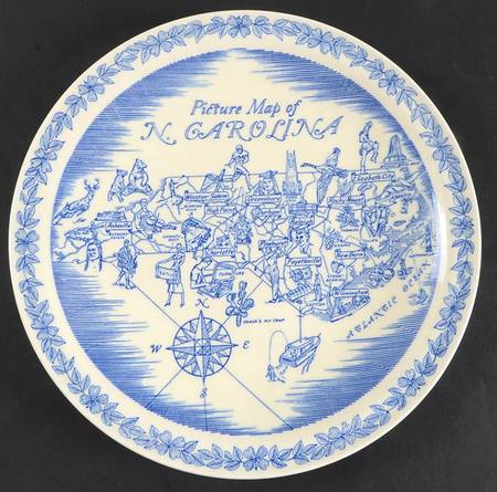 State Map Plate North Carolina - North Carolina, No Box