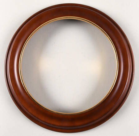 Van Hygan & Smythe Plate Accessories Cherry Wood Frame-Gold Accent - No Box