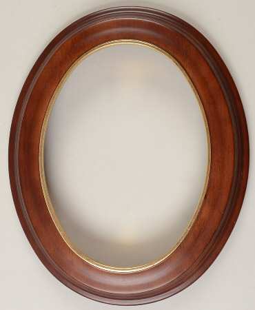 Van Hygan & Smythe Plate Accessories Richfield Walnut Oval Plate Frame - No Box