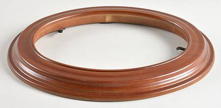 Van Hygan & Smythe Plate Accessories Woodridge Petite Oval-Walnut - No Box