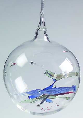 Vietri Crystal Christmas Ornament Ball Ornament - Boxed