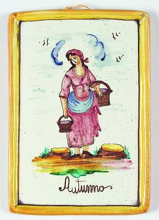 Four Seasons Plaque Autumn-Autunno - No Box