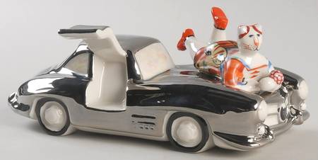 Benedikt Cats Automobile Oldtimer-Silver - Boxed
