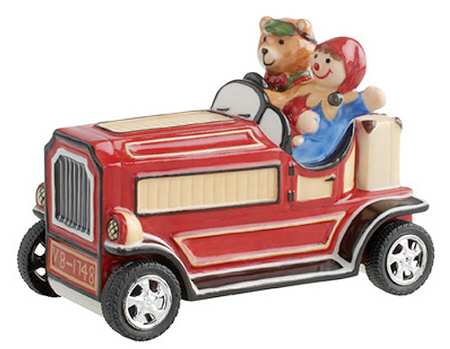 Christmas Teddies Teddy In Auto - Boxed