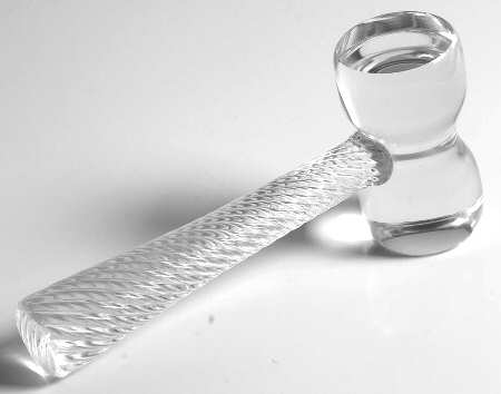 Val St Lambert Paperweight Gavel-Small - Boxed